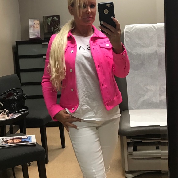 J BRAND BARBIE HOT PINK JACKET!!!!! Beautiful!!! - Picture 2 of 8